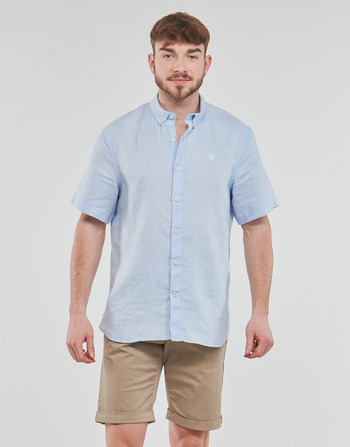 Timberland SS Mill River Linen Shirt Slim Azul / Céu
