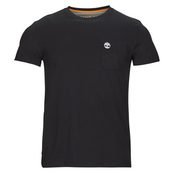 Textil Homem T-Shirt black curtas Timberland SS Dunstan River Pocket Tee Slim Preto