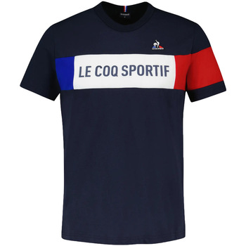 Textil Tusty logo-print cotton T-shirt Le Coq Sportif Tricolore Tee Azul