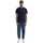 Textil Homem T-shirts e Pólos Revolution T-Shirt 1302 KEE - Navy Melange Azul