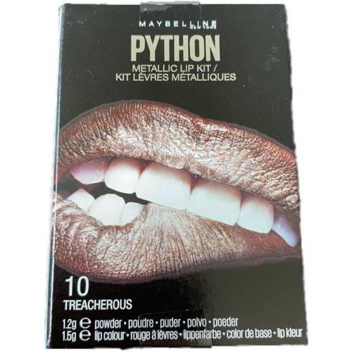 beleza Mulher Palette de maquilhagem olhos Maybelline New York Python Metallic Lipstick Kit - 10 Treacherous Outros