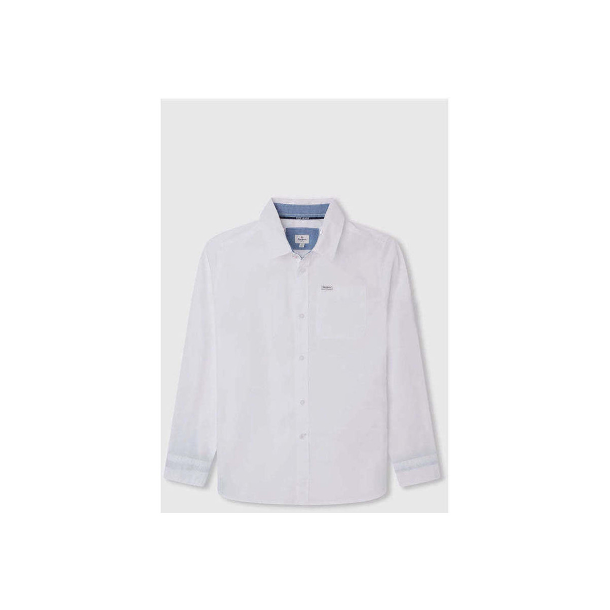 Textil Rapaz Camisas mangas comprida Pepe jeans PB302303-1-21 Branco