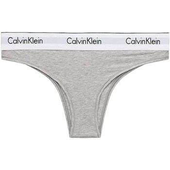 Cotton V-neck Midi Dress Mulher Camisolas de interior Calvin Klein Jeans 000QF5981E Cinza