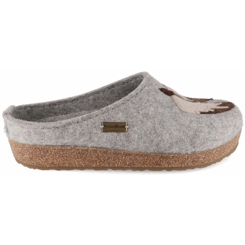 Sapatos Mulher Chinelos Haflinger GRIZZLY CAVALLO Cinza