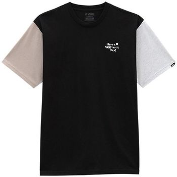 Textil Homem T-shirts e Pólos Vans VN0A7TMSXZF-BLACK Preto