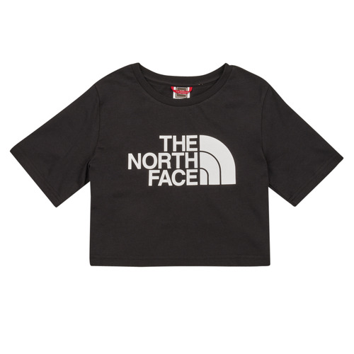Textil Rapariga The Happy Monk The North Face Girls S/S Crop Easy Tee Preto