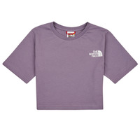 Textil Rapariga T-Shirt mangas curtas Condições das ofertas em curso Girls S/S Crop Simple Dome Tee Violeta