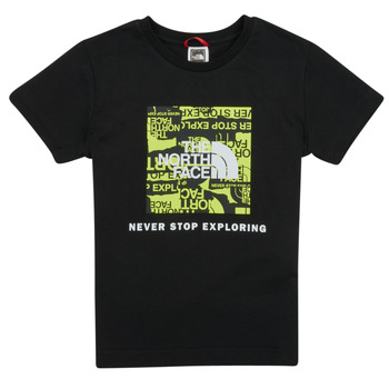 Textil Rapaz T-Shirt mangas curtas The North Face Boys S/S Redbox Tee Preto