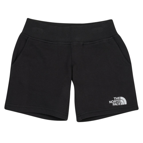 Textil Rapaz Shorts / Bermudas Apliques de parede B COTTON SHORTS TNF BLACK Preto