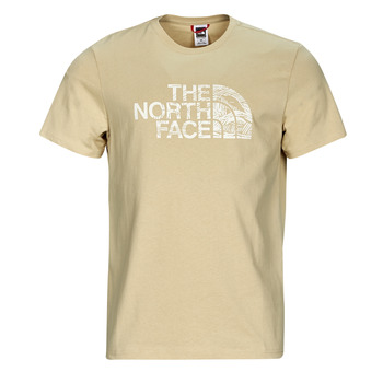 Textil Homem T-Shirt mangas curtas The North Face S/S Woodcut Dome Tee Bege