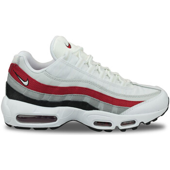 Sapatos Homem Sapatilhas Lil Nike Air Max 95 White Red Black Blanc Branco
