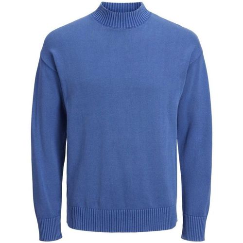Textil Homem camisolas Jack & Jones 12216176 JORWILLIAM-NAUTICAL BLUE Azul