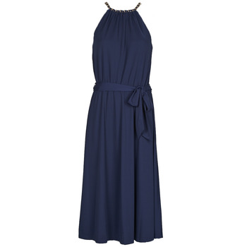 Textil Mulher Vestidos curtos Ruffled Georgette Dress MORRAINE-SLEEVELESS-DAY DRESS Azul
