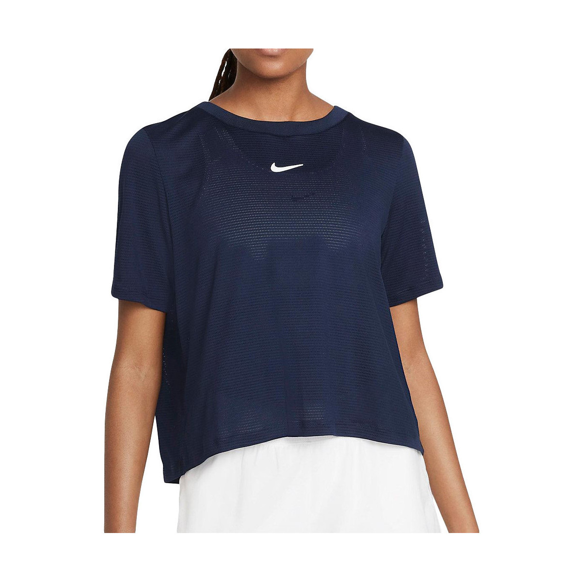 Textil Mulher T-shirts e Pólos Nike  Azul