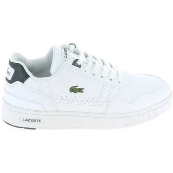 Sapatos Rapaz Sapatilhas Lacoste T Clip C Blanc Vert Branco