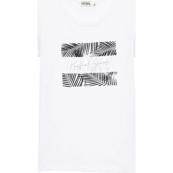 Textil Rapariga T-Shirt mangas curtas Kaporal  Branco