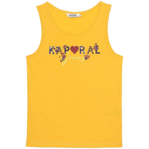 Textil Rapariga T-Shirt Manche Courte Dri Fit Miler Wild Run Printed Kaporal  Amarelo