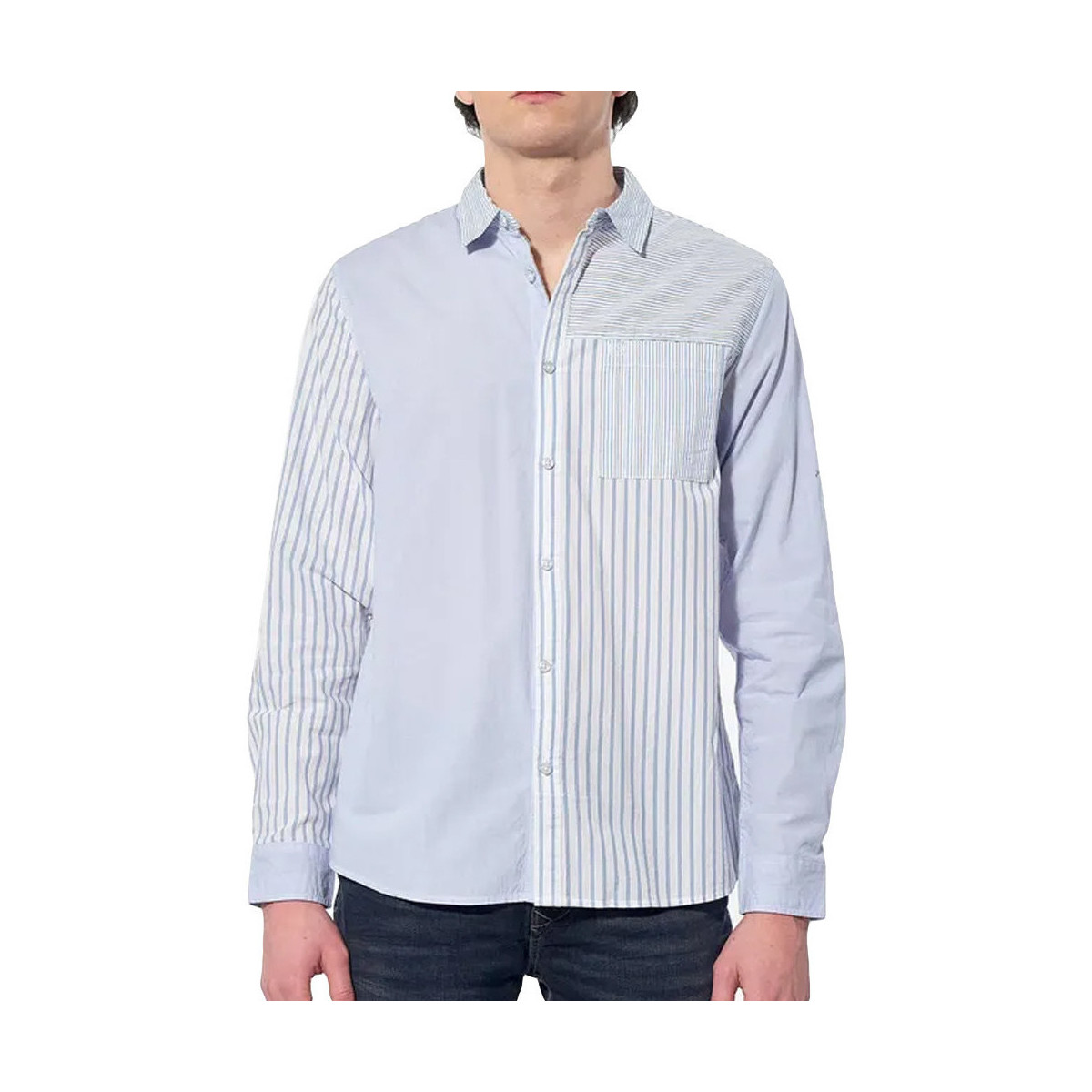 Textil Homem Camisas mangas comprida Kaporal  Azul