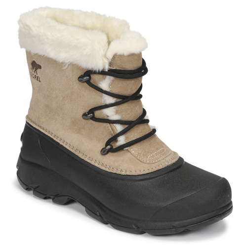 Sapatos Mulher Childrens Whitney Lace Sorel SNOW ANGEL Bege / Preto