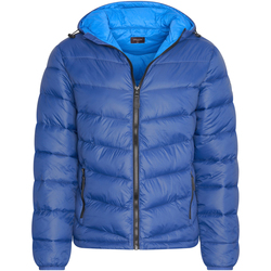 Textil Homem Parkas Cappuccino Italia Hooded Winter Jacket Navy Azul