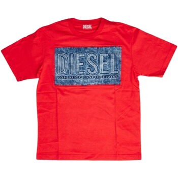 Textil Rapaz T-Shirt mangas curtas Diesel J01209-00YI9 Vermelho