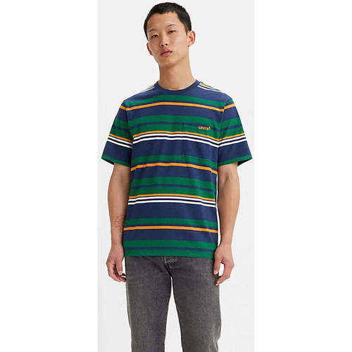 Textil Homem T-shirts e Pólos Levi's A3697-0005-3-31 Azul