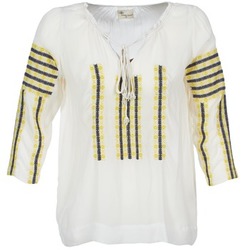 Textil Mulher Tops / Blusas Stella Forest ATU025 Branco / Cinza / Amarelo