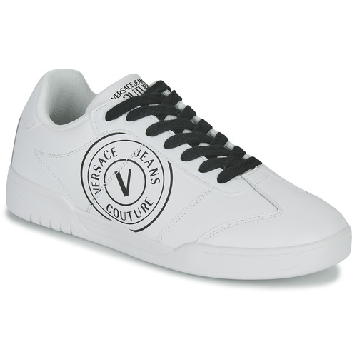 Sapatos Homem Sapatilhas Versace Jeans Puff Couture 74YA3SD1 Branco / Preto