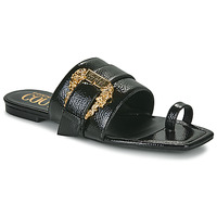 Sapatos Mulher Chinelos Versace Jeans Couture 74VA3S62-ZS539 Preto / Ouro