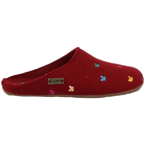 Sapatos Mulher Chinelos Haflinger EVEREST FARFALLINE Vermelho