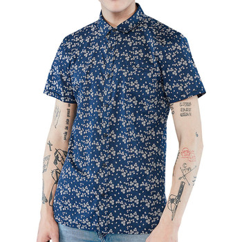 Textil Homem Camisas mangas curtas Teddy Smith  Azul