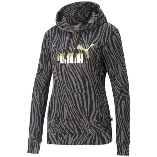 Textil Mulher Sweats Puma ESS TIGER AOP HOODIE Cinza