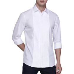 Textil Noir Camisas mangas comprida Calvin material Klein Jeans Top menta nero K10K110583 Branco