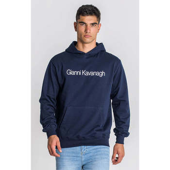 Textil Homem Sweats Gianni Kavanagh Navy Blue Essential Maxi Hoodie Navy Blue