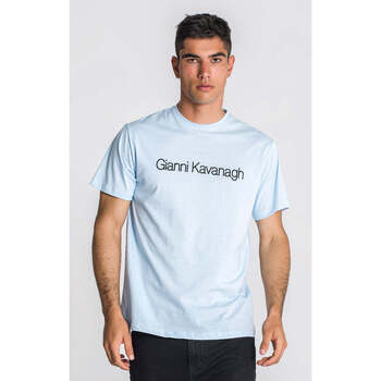 Textil Homem T-shirts e Pólos Gianni Kavanagh Light Blue Essential Maxi Regular Tee Light Blue