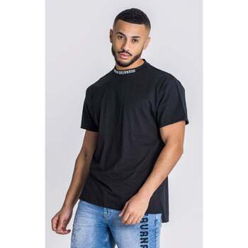 Textil Homem T-shirts e Pólos Gianni Kavanagh Black Disorder Embroidery Tee Black