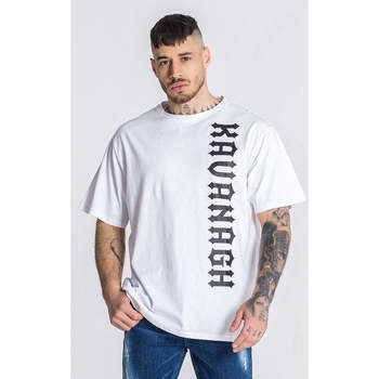Textil Homem T-shirts e Pólos Gianni Kavanagh White Checkmate Oversized Tee White