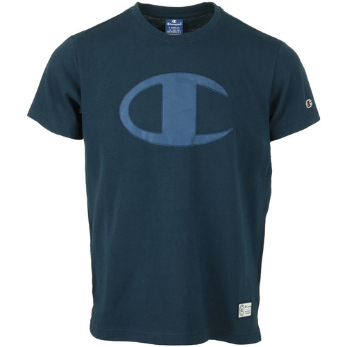Textil Homem T-Shirt quilted mangas curtas Champion Crewneck T-Shirt quilted Azul