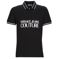 Textil Homem Polos mangas curta Versace Jeans Couture GAGT03-899 Preto / Branco