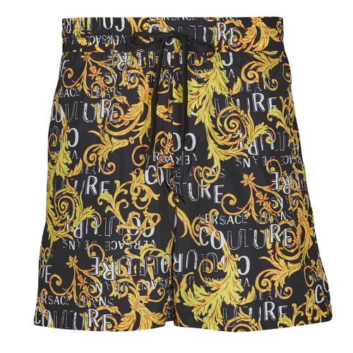 Textil Homem Shorts / Bermudas polka-dot print silk dress Gelb GADD18-G89 Preto / Estampado / Barroco