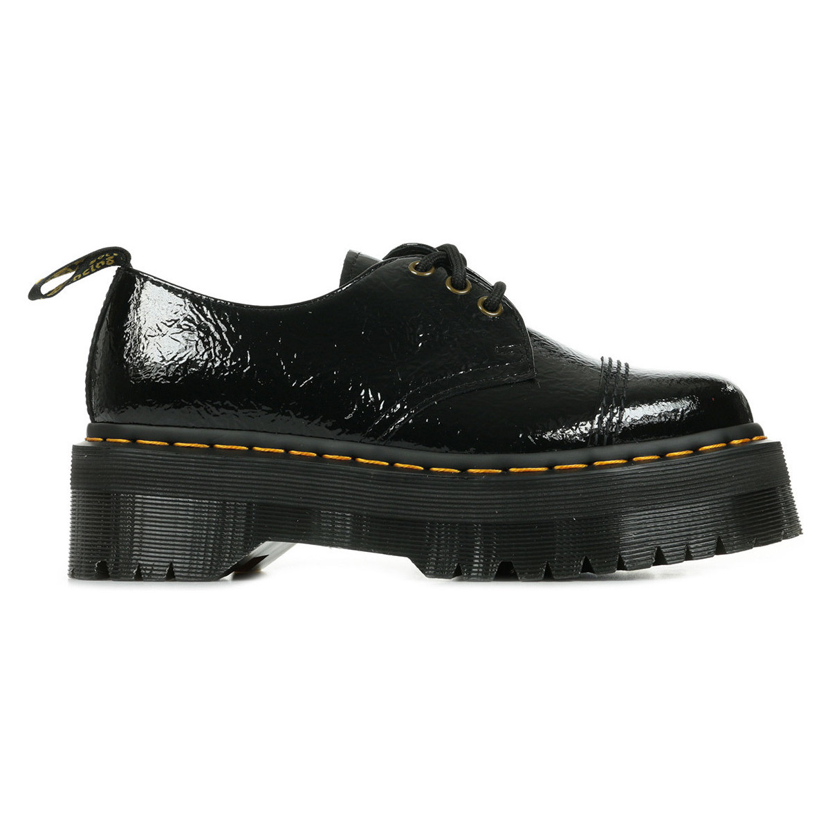 Sapatos Mulher Sapatos & Richelieu Dr. mono Martens 1461 Quad TC Preto