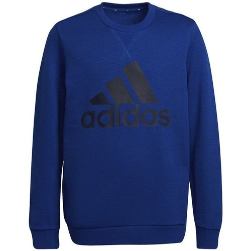 Textil Rapaz Sweats COT adidas Originals Big Logo JR Azul
