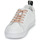 Sapatos Mulher Sapatilhas Bons baisers de Paname BETTYS METALIC ROSE GOLD LACE Branco / Rosa / Ouro