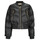 Textil Mulher Quispos MICHAEL Michael Kors CHEVRON QUILTED BOMBER Preto