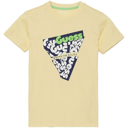 Textil Rapaz T-Shirt mangas curtas Guess  Amarelo