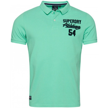 Textil Homem Short Sleeve Classic Collar Shirt in Organic Handkerchief Linen Superdry Vintage superstate Verde