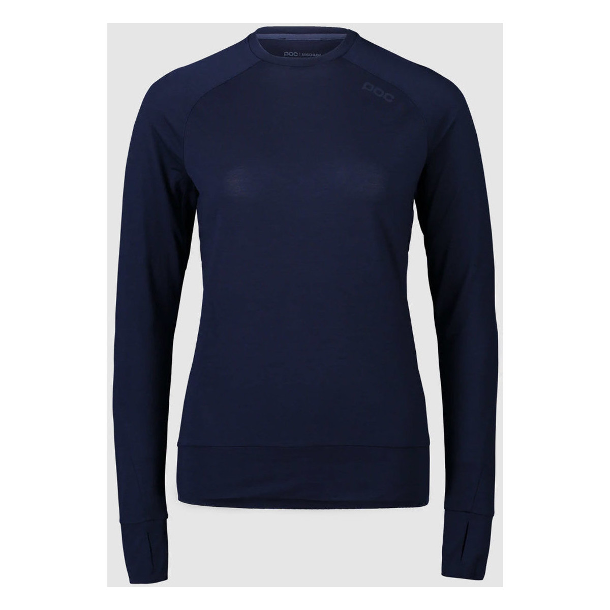 Textil Mulher camisas Poc W's Light Merino Jersey_Tumaline Navy X20616301582MED1 Azul