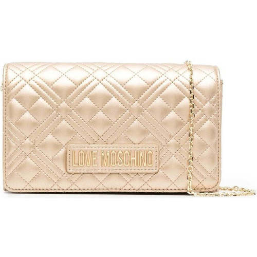 Malas Mulher Pouch / Clutch Love Moschino  Ouro