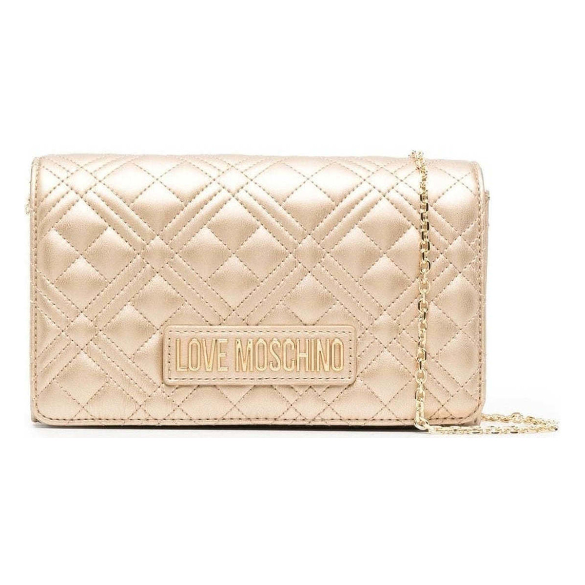 Malas Mulher Pouch / Clutch Love Moschino  Ouro