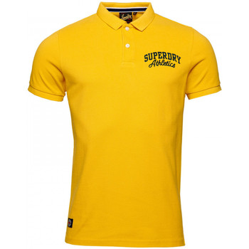 Textil Homem Short Sleeve Classic Collar Shirt in Organic Handkerchief Linen Superdry Vintage superstate Amarelo